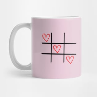 Love Hearts (Noughts and Crosses) Mug